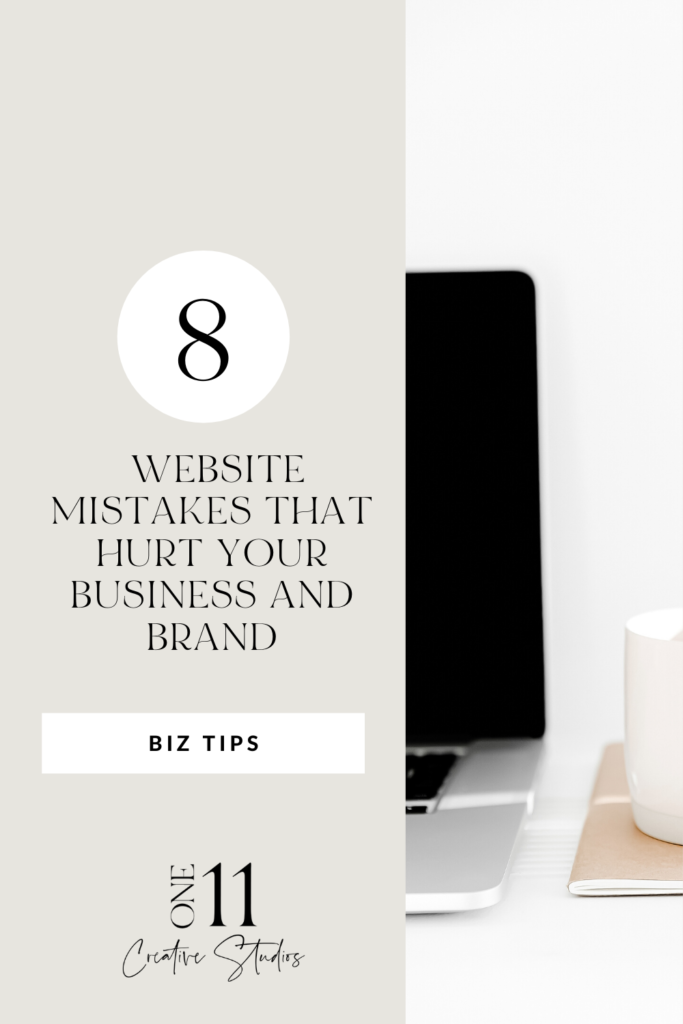 website mistakes