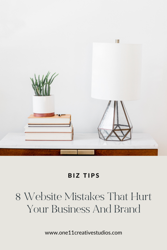 website mistakes