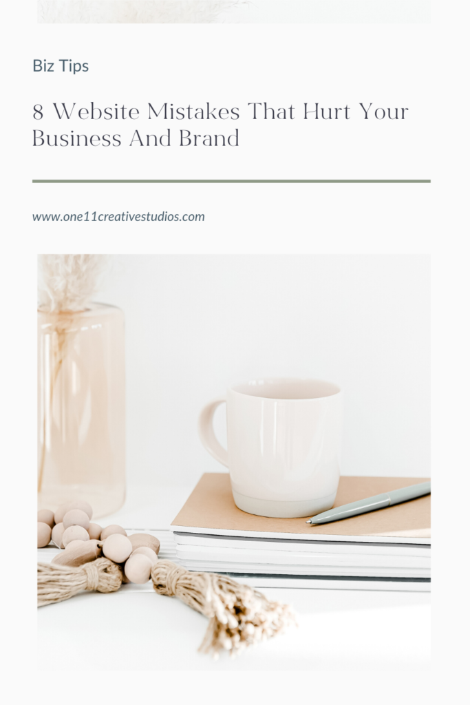 website mistakes